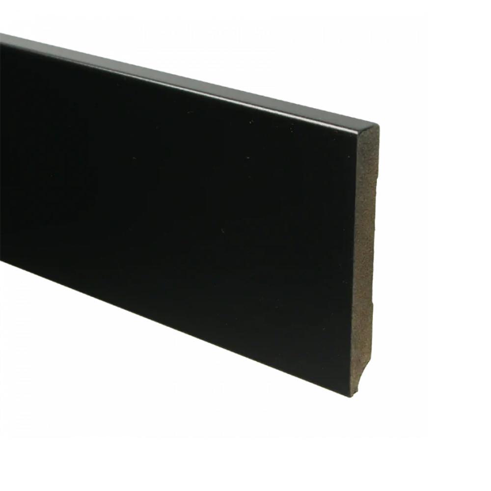 Trots MDF Plint Gitzwart | Modern | RAL 9005 | 15 x 120 x 2440 mm 1