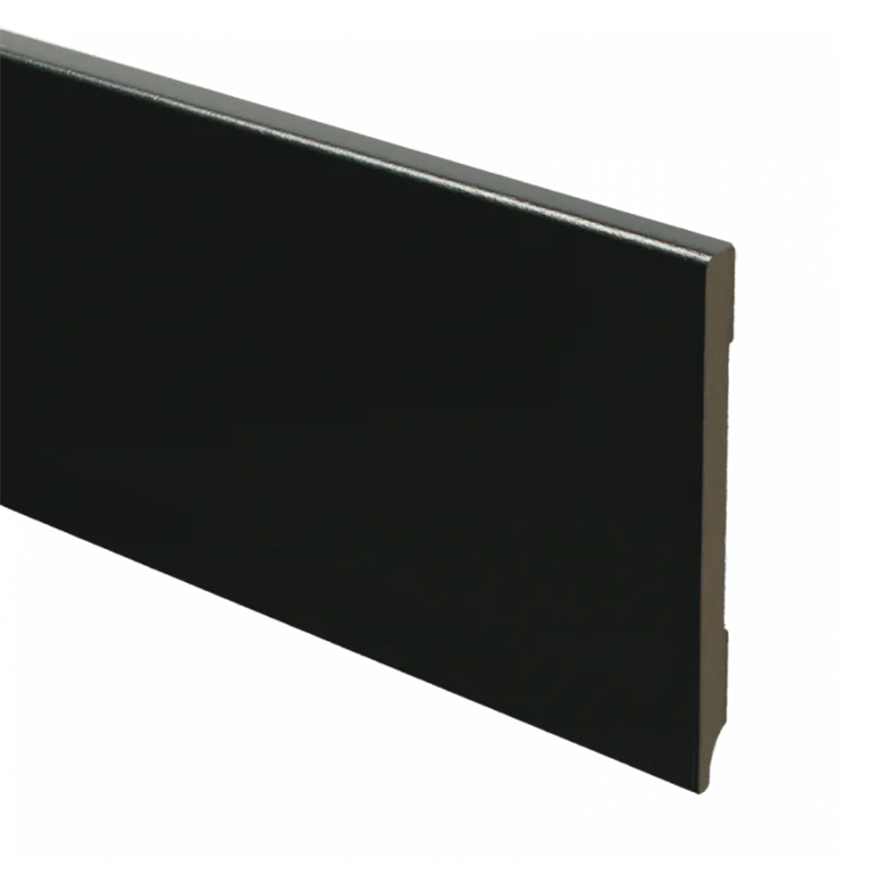 Trots MDF Plint Gitzwart | Modern | RAL 9005 | 9 x 120 x 2440 mm 1