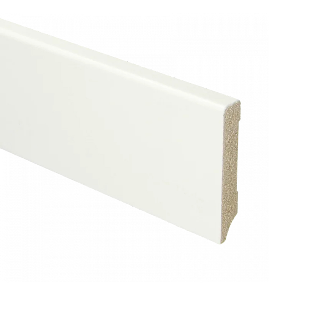 Trots MDF Plint Verkeerswit | Modern | RAL 9016 | 12 x 94 x 2440 mm 1