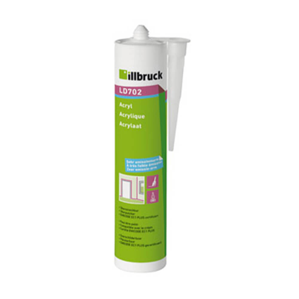 Universele Acrylaatkit 310ml Wit voor plinten 1