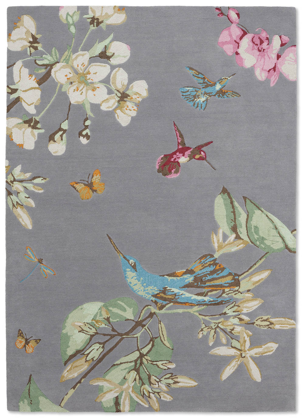 Vloerkleed Wedgwood Hummingbird Grey 37804 1