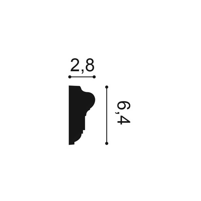 Wand of Plafondlijst Orac Luxxus P6020 2