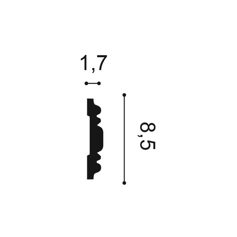 Wand of Plafondlijst Orac Luxxus P7030 2