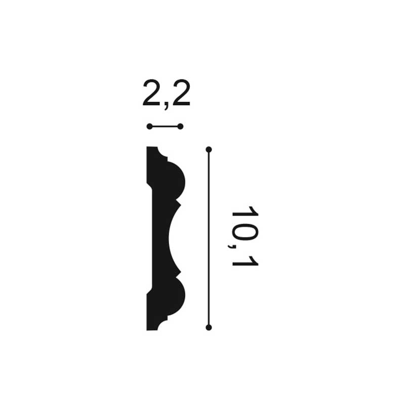 Wand of Plafondlijst Orac Luxxus P8040 2