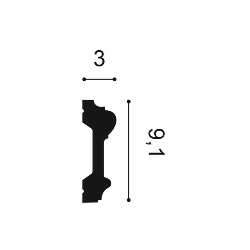 Wand of Plafondlijst Orac Luxxus P9010 5