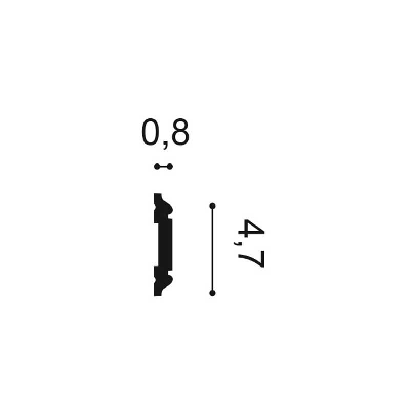 Wand of Plafondlijst Orac Axxent Px144 2