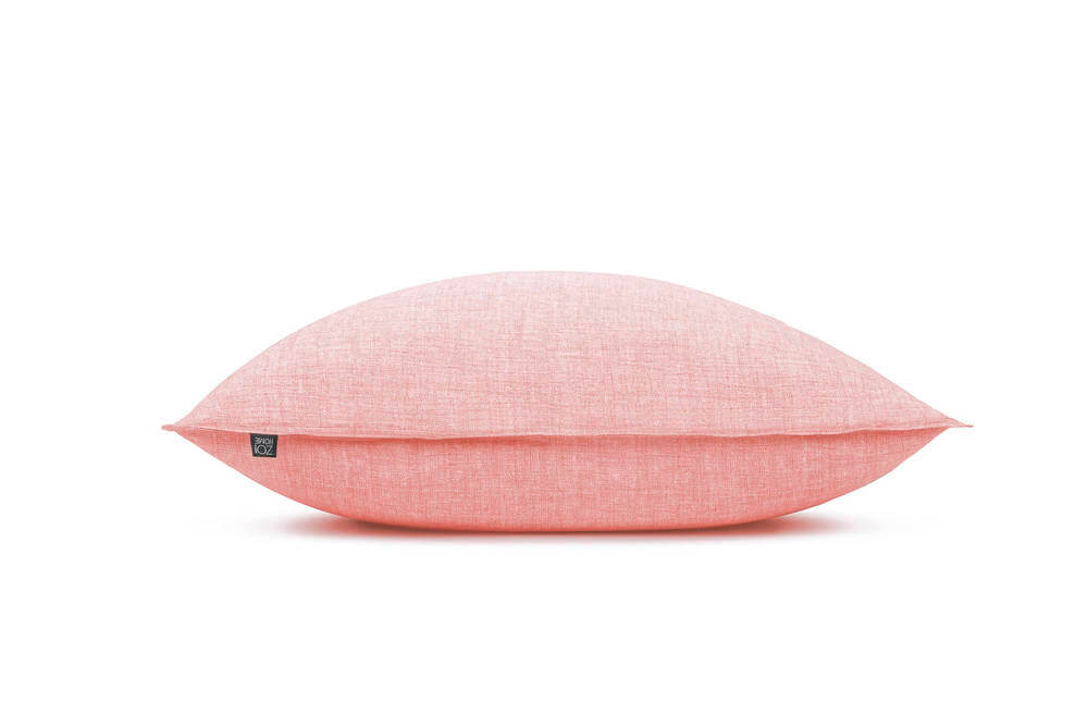 Zo! Home Lino Shell Red - Kussensloop Roze - 60 cm x 70 cm - Katoen 1