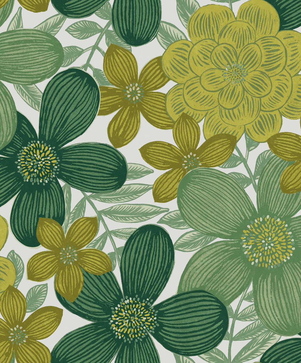 Zoom by Masureel Olivia OLI103 Marigold Greenery Behang 1